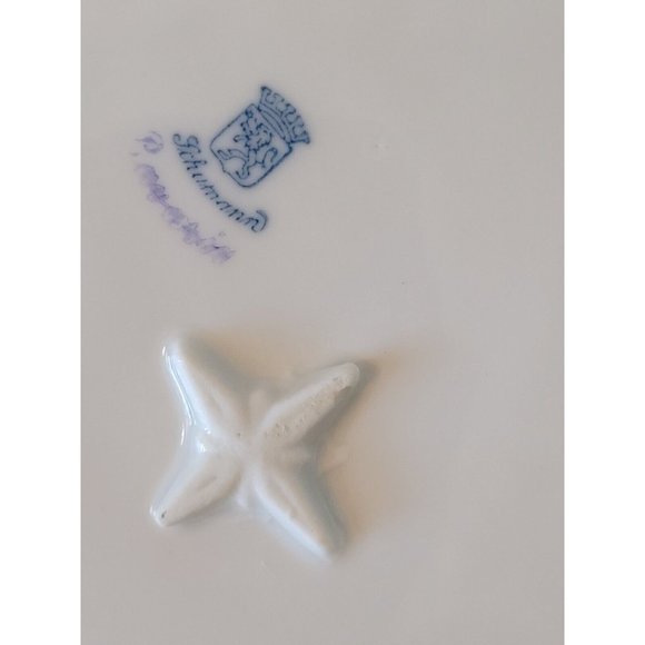 Vintage Schumann Porcelain Fruit Square Pierced Rim Bowl Schumann Bavaria - Picture 7 of 9